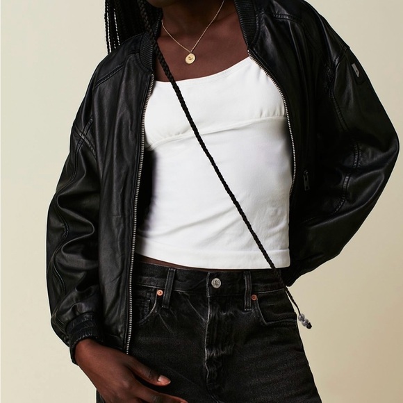 Free People Jackets & Blazers - Mauritius Irka leather bomber - free people XS